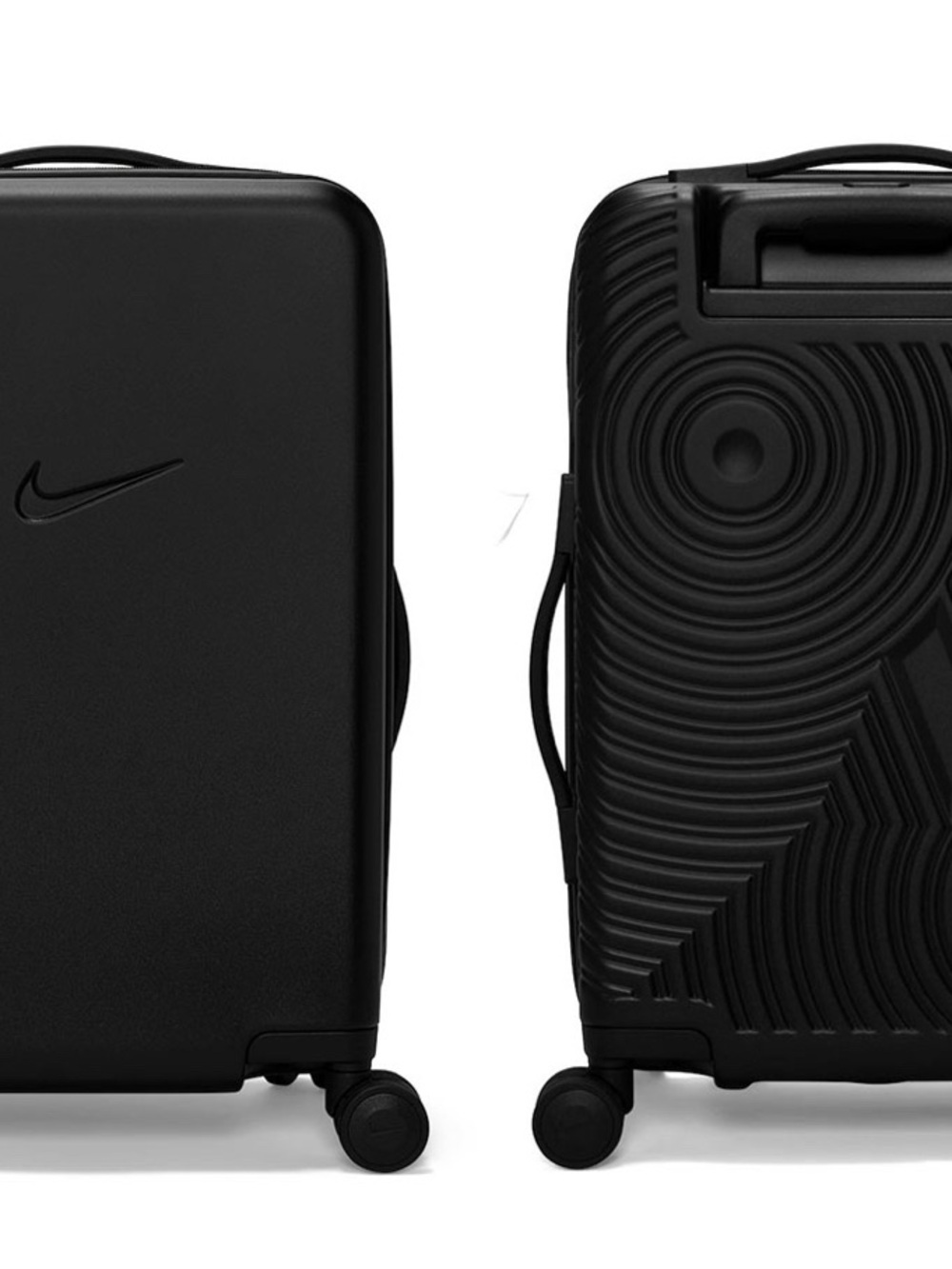 Nike Black Hard Shell Spinner Luggage - Dual Design